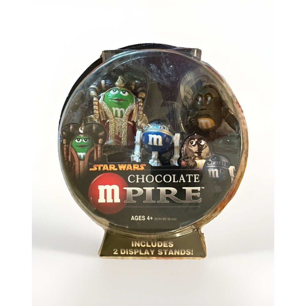 VTG 2005 Star Wars Chocolate Mpire Special Edition M&M Queen Amidala C-3PO R2-D2